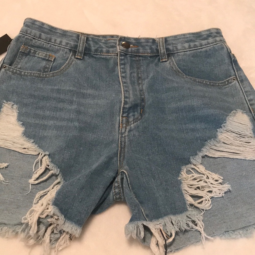 Fashion Nova High Waisted Denim Shorts